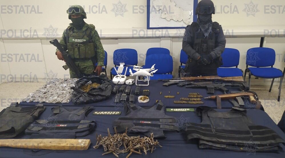 Polic A Estatal Y Ej Rcito Mexicano Aseguran Arsenal De Armas