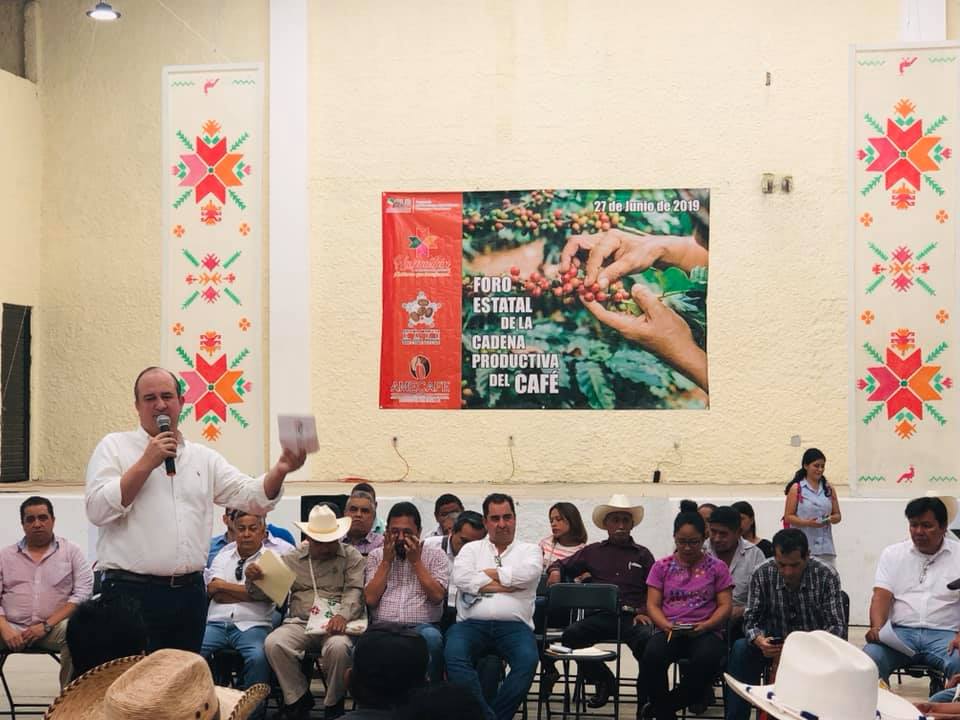 Se llevo a cabo Foro Estatal  de la cadena productiva de café en Huichihuayán.