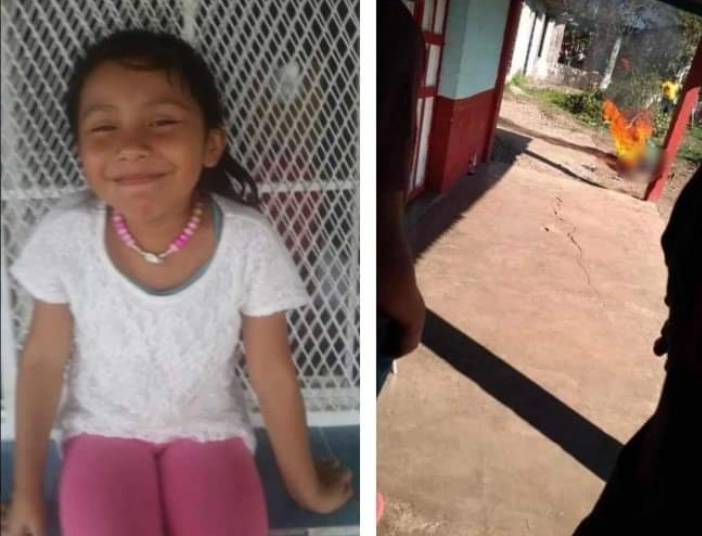 Queman a presunto homicida de niña de 6 años en Chiapas