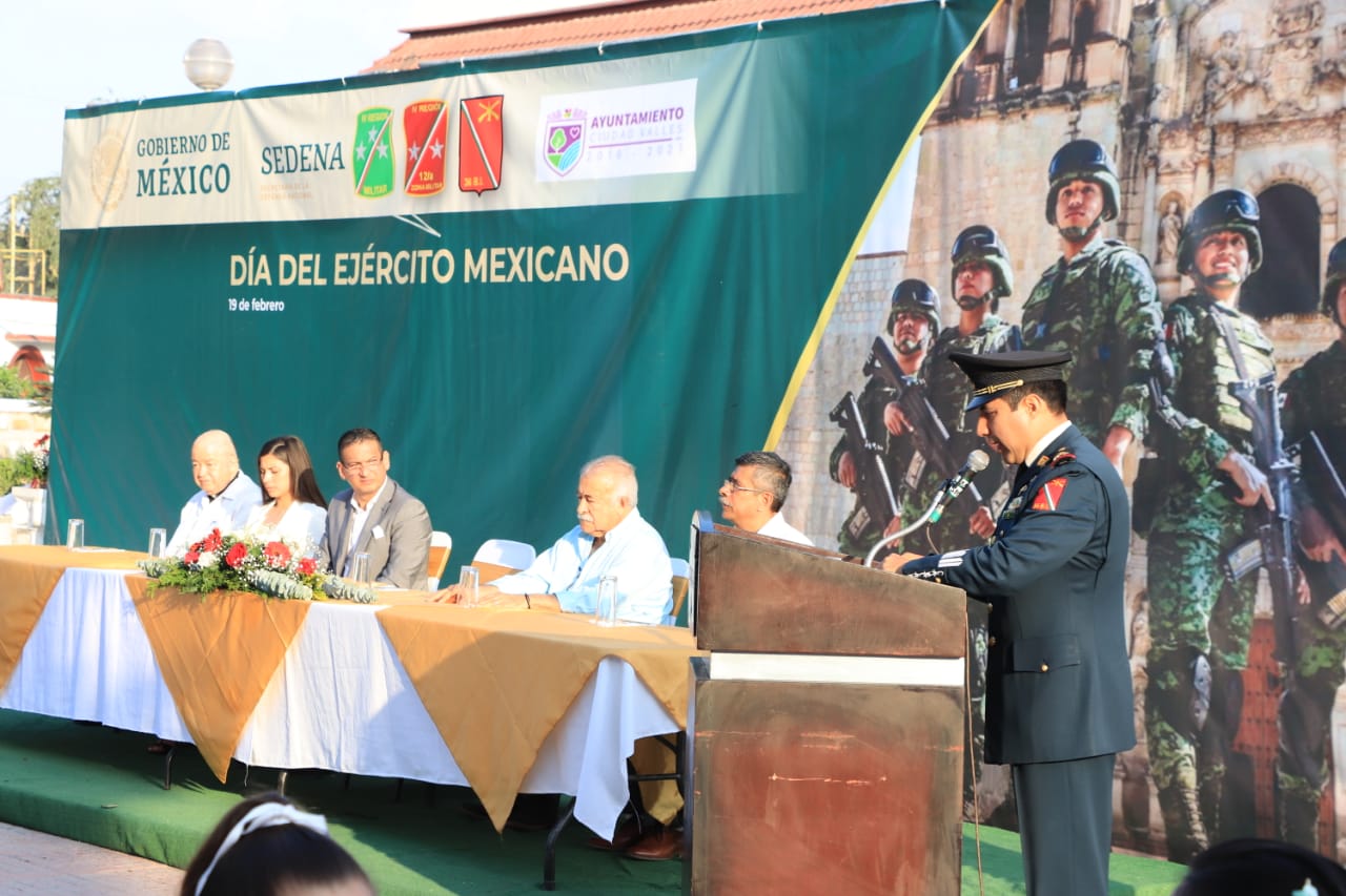 Conmemoran en Ciudad Valles el 107 aniversario del Ejército mexicano