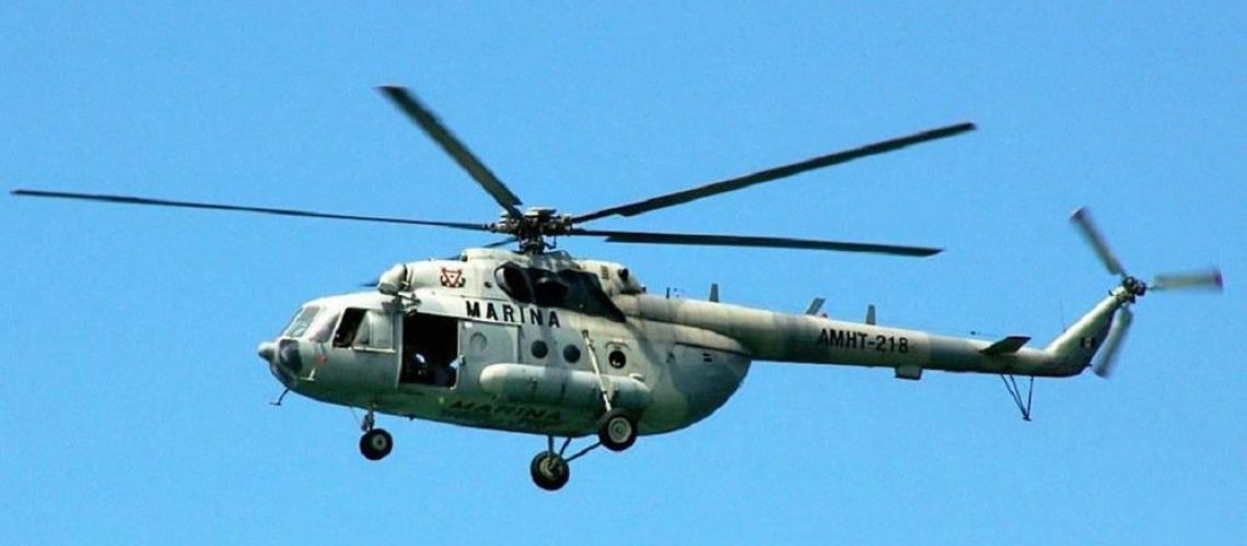 Cae helicóptero de la Semar en Veracruz; reportan al menos 7 muertos
