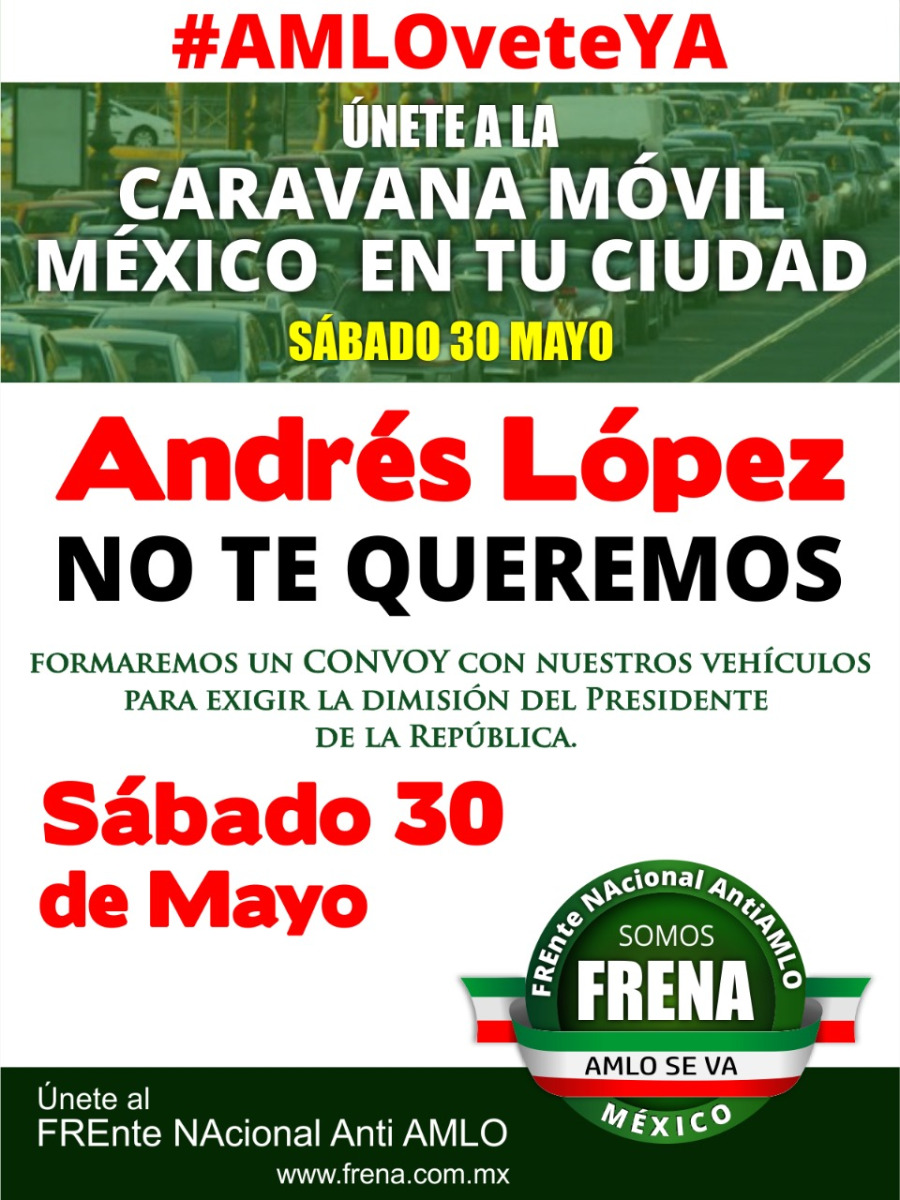 Protestan contra políticas de López Obrador en 70 ciudades de México
