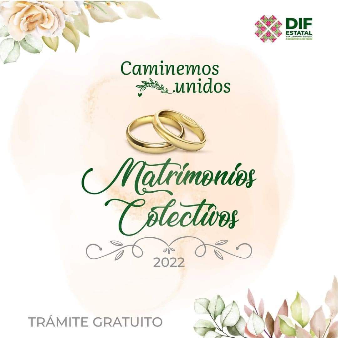 GOBIERNO DE AQUISMÓN INVITA A MATRIMONIOS COLECTIVOS