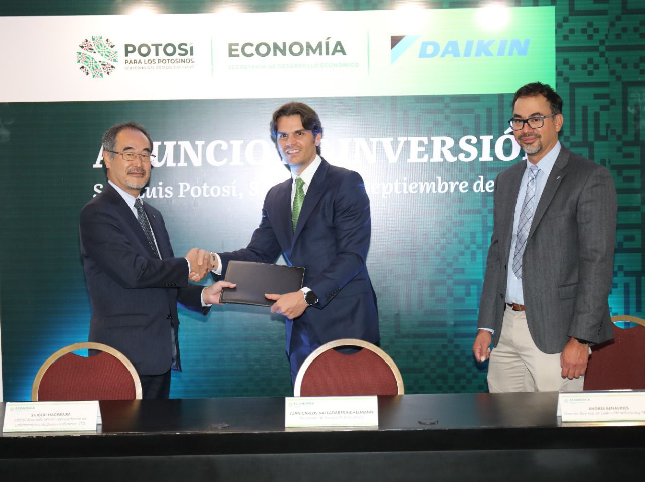 ANUNCIAN EN CONJUNTO GOBIERNO DEL CAMBIO Y EMPRESA DAIKIN INVERSIÓN DE SEIS MIL MDP PARA SLP ANUNCIAN EN CONJUNTO GOBIERNO DEL CAMBIO Y EMPRESA DAIKIN INVERSIÓN DE SEIS MIL MDP PARA SLP