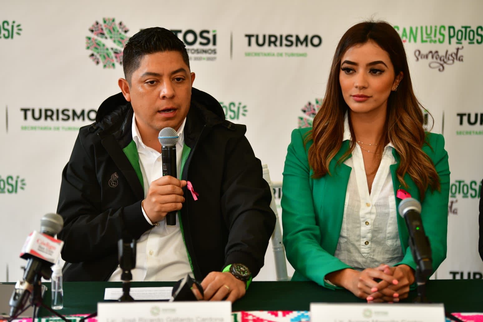 PRESENTA GOBERNADOR RICARDO GALLARDO A AURORA MANCILLA COMO NUEVA SECRETARIA DE TURISMO 