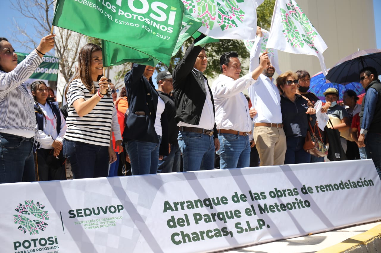 RICARDO GALLARDO ARRANCA REHABILITACIÓN DEL PARQUE EL METEORITO, EN CHARCAS RICARDO GALLARDO ARRANCA REHABILITACIÓN DEL PARQUE EL METEORITO, EN CHARCAS