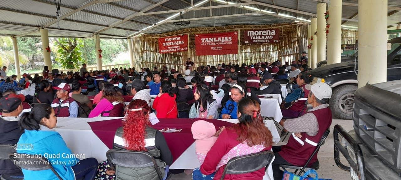Morenistas de Tanlajas cierran filas rumbo a las elecciones