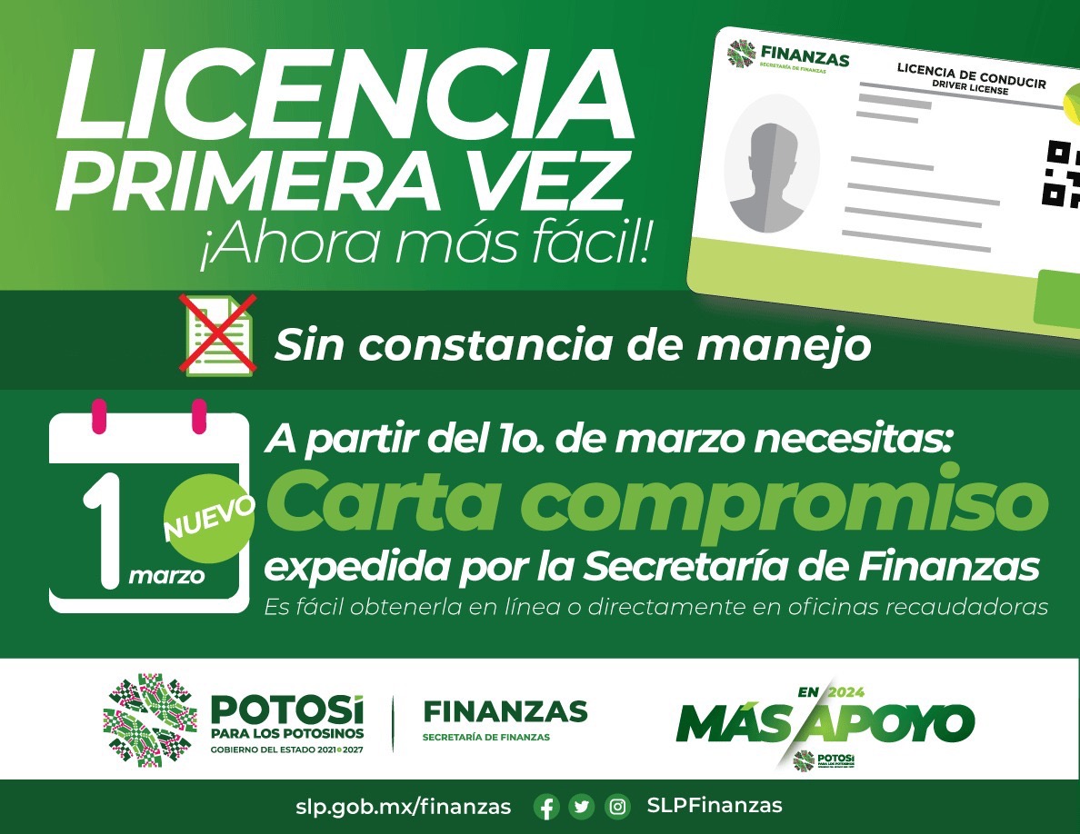 NUEVO PROCESO EN OBTENCIÓN DE LICENCIA DE CONDUCIR DE PRIMERA VEZ NUEVO PROCESO EN OBTENCIÓN DE LICENCIA DE CONDUCIR DE PRIMERA VEZ