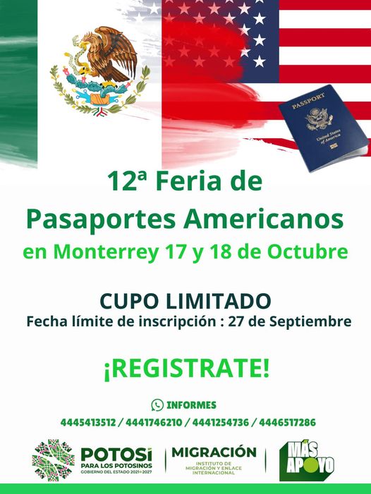 INVITAN EN VALLES A FERIA DE PASAPORTES AMERICANOS