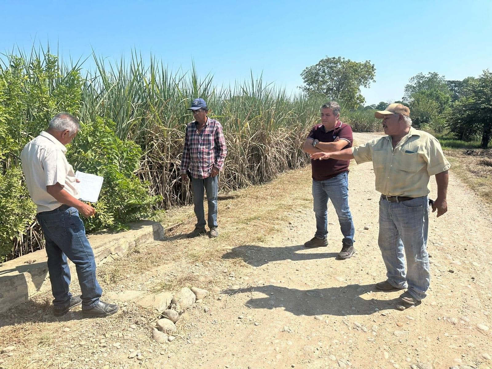 Presidente buscará rehabilitar 8 kilómetros de camino de la zona cañera