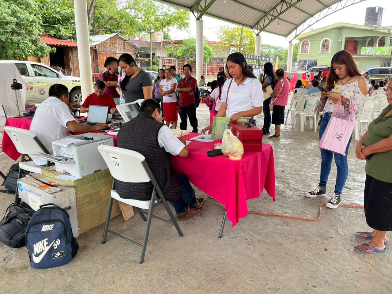 Incrementa la respuesta de la ciudadana en el módulo del INE en Huichihuayán