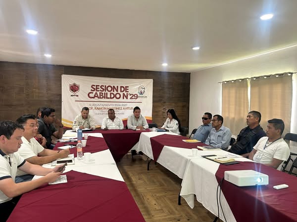 Se realiza la sexta sesión ordinaria del Consejo Municipal de Seguridad Pública en Huehuetlán